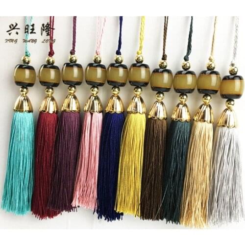 XWL 10Pcs/lot Jade Curtain Key Tassel Fringe Hanging Cord Tassel Curtain Accessories DIY For Sewing Sofa Cloth Valance Decor