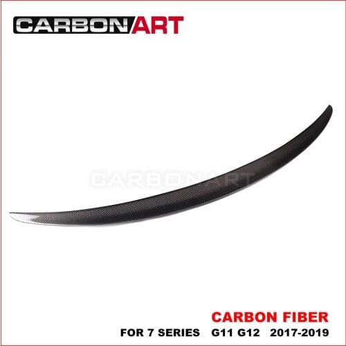 P Style Carbon Fiber Rear trunk Spoiler rear wing for bm w 7 Series G11 G12 Carbon Rear Trunk Spoilers Wings 2018-2019