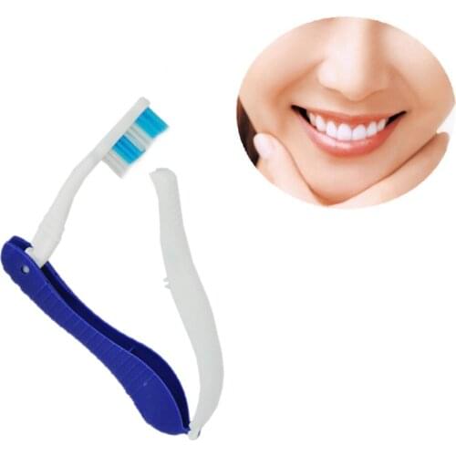 1pc Hippocampus Folding Toothbrush Disposable Airbrush Hotel Portable Disposable Toothbrush One-time Travel Must-have Items