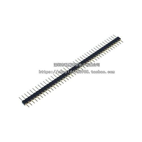 10PCS 2.54mm pin header female single row 40 pin 2.54mm round pin connector 1x40 gold plated
