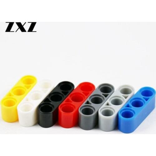 10 Pieces Technical Liftarm 1X3 Hole DIY Building Block Enlighten Learning Toys for Kids 32523 Technik Parts for MOC Truck Kits