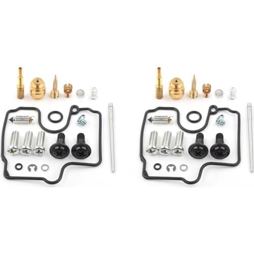 2Sets Motorcycle Carburetor Gaskets Jets Rebuild Repair Kits For Suzuki SV650 SV650S SV 650 S 1999 2000 2001 2002