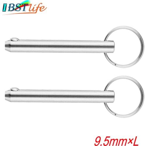 2PCS/Lot 3/8inch 9.5mm Stainless Steel 316 Quick Release Ball Pin for Boat Bimini Top Deck Hinge Marine Boat Accessories