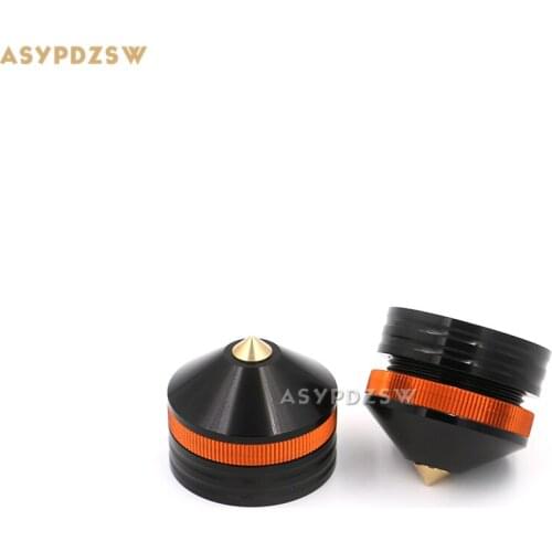 4PCS 39*33 Aluminum Black sound machine feet Power amp spikes Speaker shock pads damping spikes