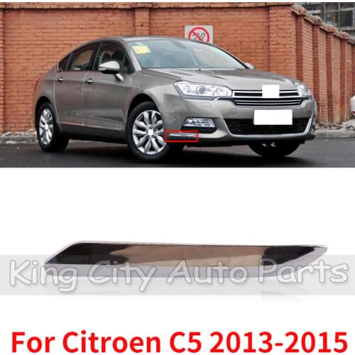 CAPQX For Citroen C5 2013 2014 2015 Chrome Front Rear Bumper Garnish Strip Anti-scratch Decoration Strip Trim Cover
