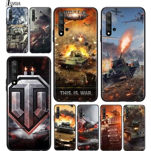 World Of Tanks for Huawei Honor 9A 9C 9S 9X 8A 8X MAX 10 9 8 7 Lite 7C 7A Pro 7S Silicone Black Phone Case