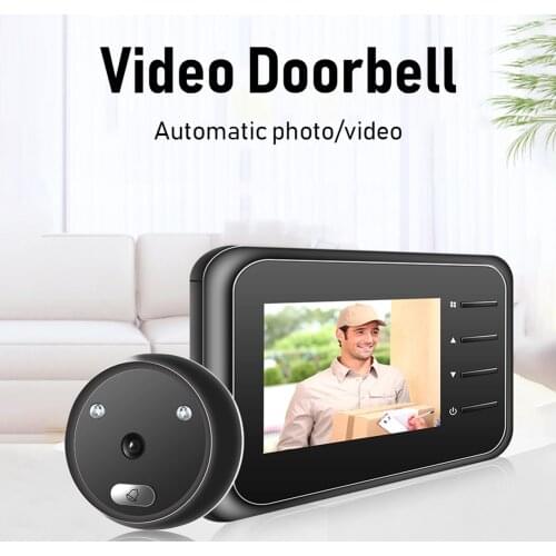 R11 Digital Peephole Viewer Doorbell 2.4 inch Screen IR Night Vision Electronic Door Eye Camera Door Bell Entry Home Security