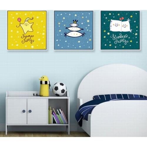 Childrens Room Decorative Painting Little Girl Bedroom Bedside Hanging Painting Cute Little Nordic Modern Art Murals Kid Room