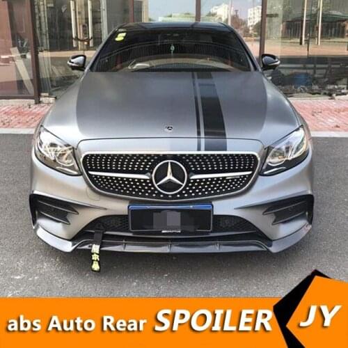 For Mercedes-Benz W213 front Bumper Diffuser Bumpers Protector For Benz E-Class E200 E300 Body kit bumper Before Rear lipspoiler