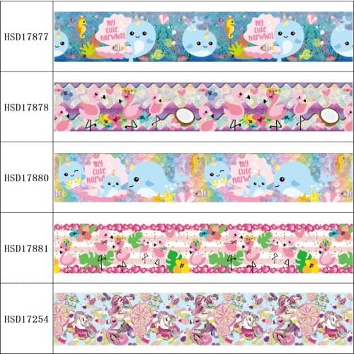 HSDRibbon free shipping 3" 75mm heat transfer printed hsd-design series Grosgrain Ribbon 50Yards/Roll