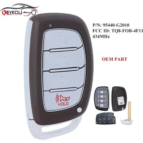 KEYECU P/N: 95440-G2010 TQ8-FOB-4F11 Keyless-Go Smart Remote Key for 2017 2018 2019 Hyundai Ioniq