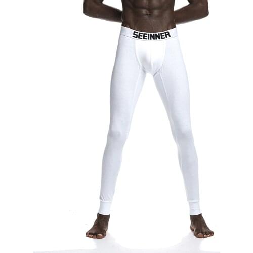New arrival mens Long Johns Cotton warm comfortable Thermal Underwear underpants Autumn and Winter Warm Sleep wear pant
