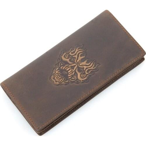 Men Business Clutch Bag Leather Wrist Wallet First Layer Cowhide Wallet Card Holder Mobile Phone Storage Bag