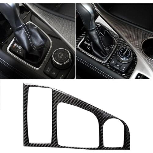 Carbon Fiber Left Drive Car Gear Shift Panel Sticker Decoration for Infiniti Q50