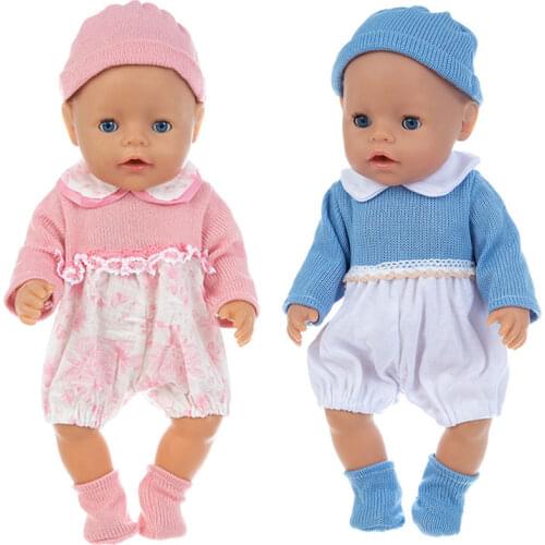 2020 New fashion doll clothes set Fit For 43cm New Born Doll 17inch Reborn Baby Doll Accessories