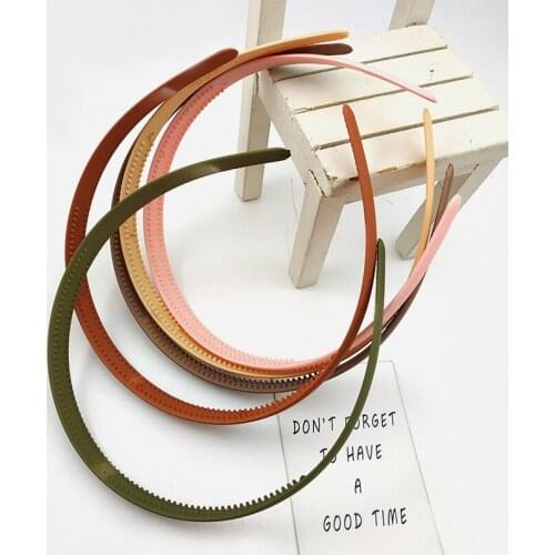 2021 Solid Female Frosted Bezel Headband Turban Hairband For Women Lady Hair Hoop Hairs Accessories Headwear Headdress Elegant