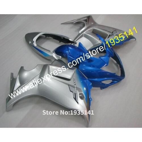 For Suzuki GSX650F 2008 2009 2010 2011 2012 2013 GSX 650F Body Kit Blue Silver Aftermarket Motorcycle Fairing