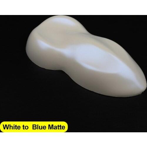 CARBINS PVC Material High Quality Film White Chameleon Metallic Blue Custom Car Wraps