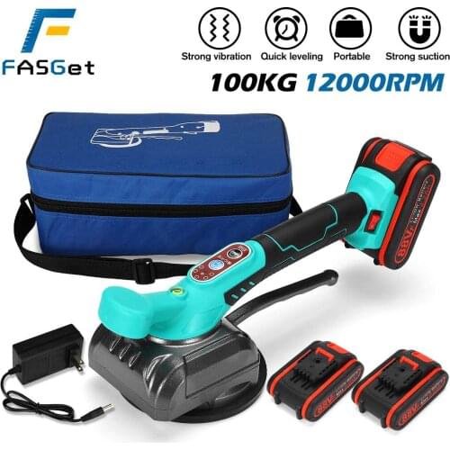 88V 15000mAh Battery Ceramic Tile Tiler Tiling Machine High Power Vibrator Touch Button 60-120 Tiler Brick Laying Tool Vibration