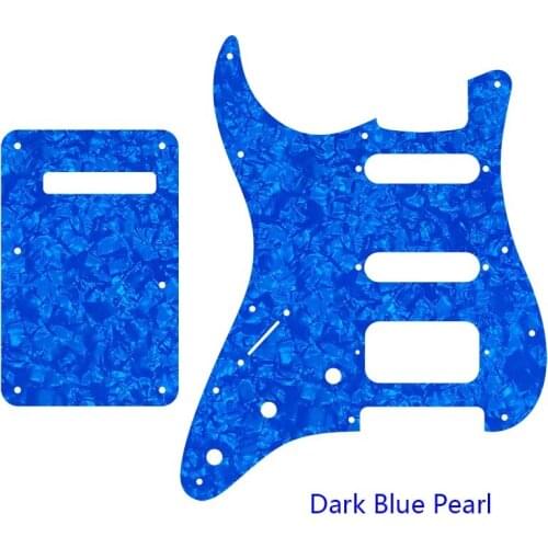 Custom Guitar Parts - For Left Handed USA 72'11 Screw Hole Standard St Humbcker HSS Guitar Pickguard Scratch Plate & Back Plate