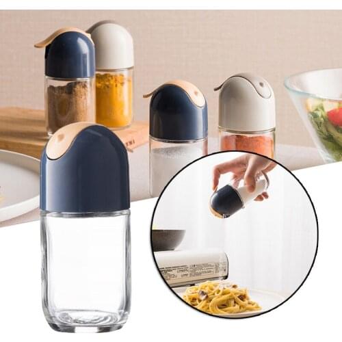 Dust-Proof Visible Plastic Seasoning Jar Spice Storage Bottle for Kitchen Utensils TS2 Lead-free glass transparent and durable