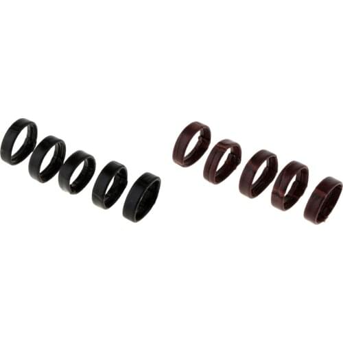 10x 24mm PU Leather Watch Band Watchband Clasp Ring Strap Loop Fastener