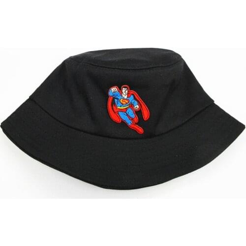 2021 Hero Embroidery Cotton Bucket Hat Fisherman Hat Outdoor Travel Hat Sun Cap Hats for Men and Women 181