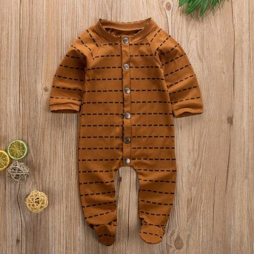 2021 Spring Romper Toddler Baby girl Boy Clothes Long Sleeve Newborn Jumpsuits One Piece Clothes 0-6 Months