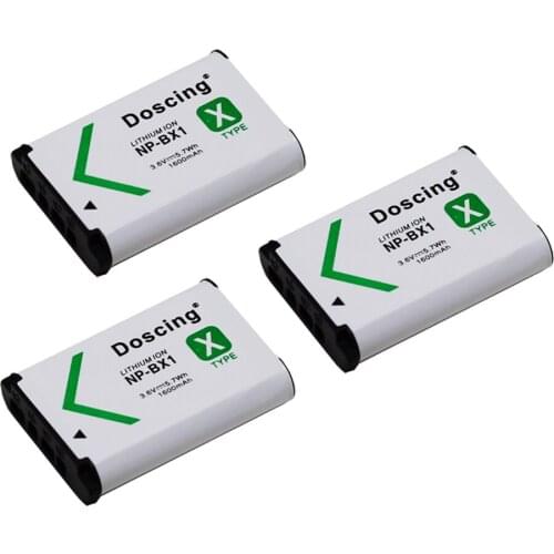 3Pcs NP-BX1 NP BX1 NPBX1 Camera Battery for Sony DSC-RX100 DSC-WX500 HX300 WX300 HDR AS100v AS200V AS15 AS30V AS300 Wholesale