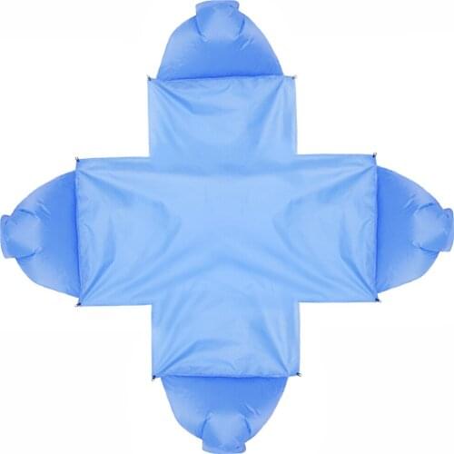 4-Person Picnic Party Pad Sleeping Rest Mat Beach Grass Blanket w/ Pillow