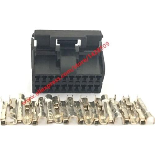 5 Sets 20 Pin Auto Glass Lifter Plug Electric Window Regulator Assembly Socket for Car 174047-2