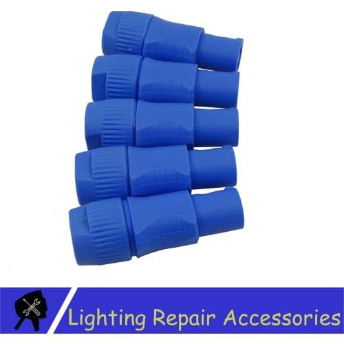 5pcs/lots 3-PIN Blue Connector Great Quality Power Plug For LED Stage Light Moving Head Light Audio Cable Power Cable