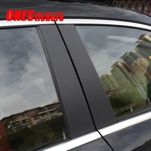 For Mercedes Benz A Class W177 V177 AMG A35 A45 2019 2020 2021 Car Accessories Window B C Middle Pillar Strip Trim Cover Sticker