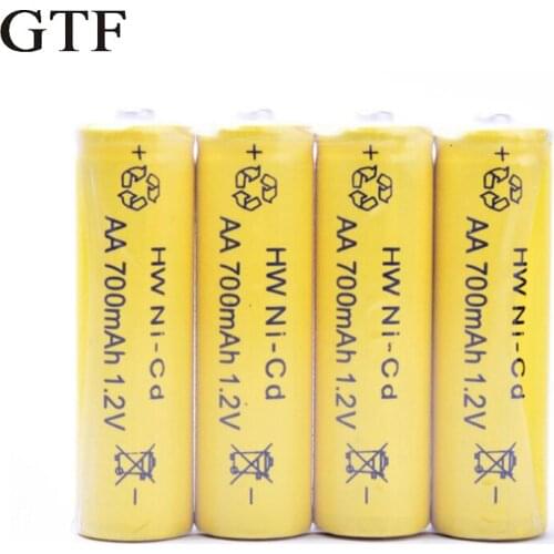 Gtf 4 akku teile, elektrische spielzeug rc 5 wiederaufladbare nickel-cadmium batterien aa 1,2 v 700mah akku
