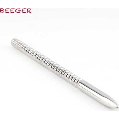 BEEGER Dual Ended WHAM Penis Plug with a smooth end and a ribbed end for sensational urethral play and stimulation, 8mm modest