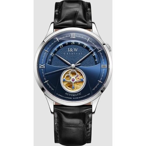 2021 New Tourbillon Automatic Watch Men CARNIVAL Mens Watches MIYOTA Movement Mechanical Watch Sapphire Top Brand Luxury Clock