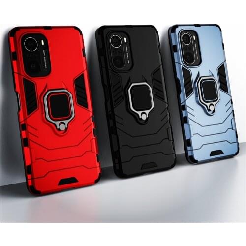 Armor Phone Cases For Xiaomi Poco F3 Case Shockproof Kickstand Cover for Xiomi Pocophone Poko POCO F3 pocoF3 5G Coque Fundas