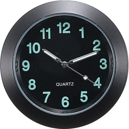 For Car Interior Decoration 1pc Luminous Auto Gauge Clock Mini Portable Car Air Vent Quartz Analog Clocks Watches With Clip