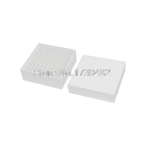 Laboratory 1.8ml Graduated Cryo Vial Container White Paper Cas 100 Positions