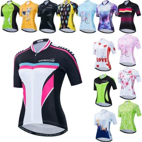 Summer Womens Cycling Jersey 2021 Maillot Ciclismo Summer Mountain Bike Clothes Road Bicycle Jackets mtb jersey Racing Tops