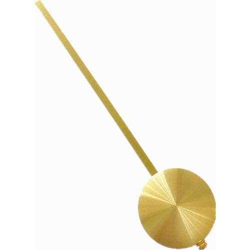 5 Pieces Long Metal Pendulum Hammer DIY Grandfather Clock Pendulum Bob Gold Color Clock Repair Kits