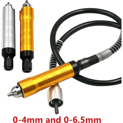 Jrealmer Alloy Handpiece And Chuck Key for Foredom Flex Shaft Machine 0-6.5mm Shank for Dremel Grinder Electric Mill Drill