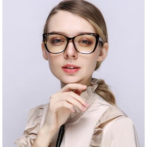 Can Be Equipped With Myopia Glasses Anti-Blue Glasses Women Flat Glasses Personalized Fashion Computer Protective Eye Glasses