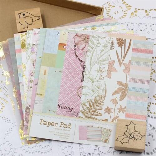 Lovely Series Material Paper Set for Scrapbooking DIY Projects/Photo Album/Card Making Crafts