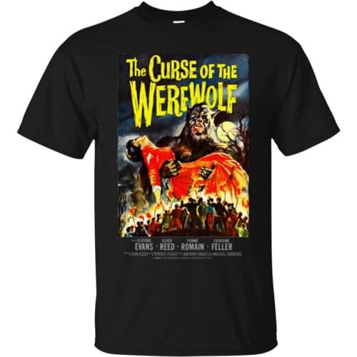 Curse of the Werewolf Hammer Horror Retro 1950 Monster Movie T-Shirt