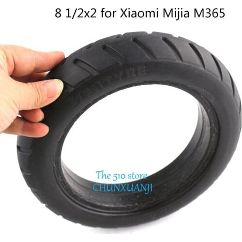 Size 8 1/2x2 Solid Tire Hollow Non-Pneumatic Tyre Wheel 8 1/2*2 tyre for Xiaomi Mijia M365 Scooter Shock Absorber Anti-slip Tire