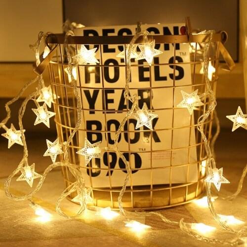 220V/USB Christmas Operated Star String Lights LED String Lights Birthday Party Wedding Home Decoration Operate Twinkle Lights