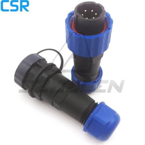 SD16 , 6pin Waterproof industrial wire and cable connector, cable connection cable connector plug socket ip68