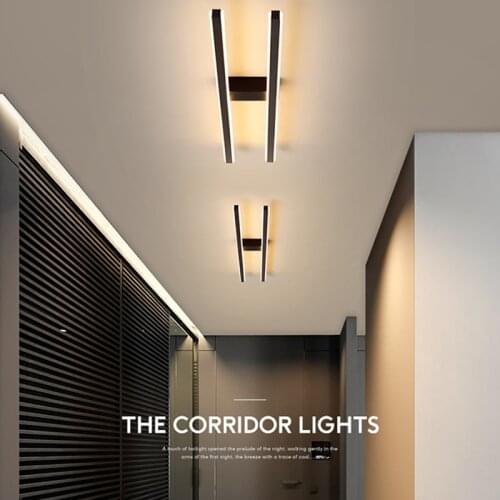 Modern Double tube Strip Chandeliers For Bedroom Living Room Balcony Led Aisle Lights Lighting Minimalist Lustre Kitchen Fixture