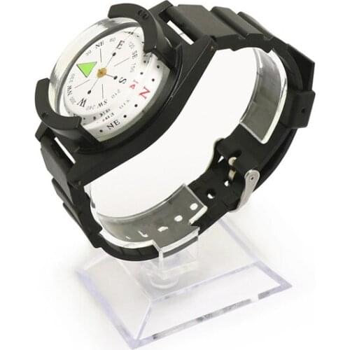 Tactical Wrist Compass Outdoor Camping Tool Survival Adventure Hiking Tourism Equipment Fishing Hunting Accessories Black Band
